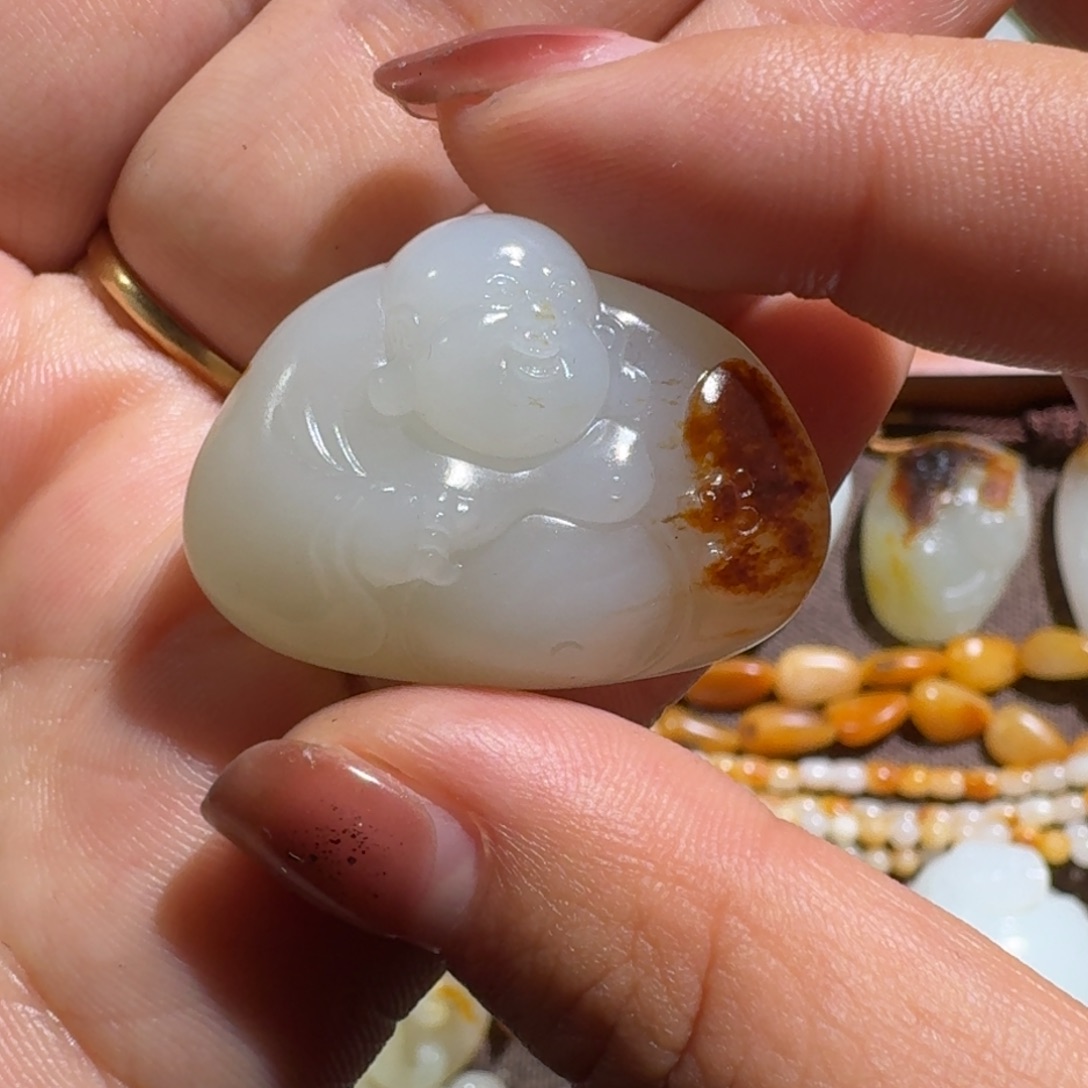 和田玉挂件未镶嵌X*