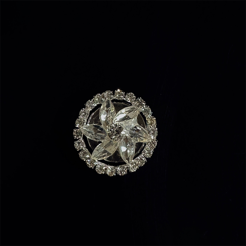 钛钢布艺耳饰 Dan Dan 时髦精自留款袖扣 镶钻diy扣子