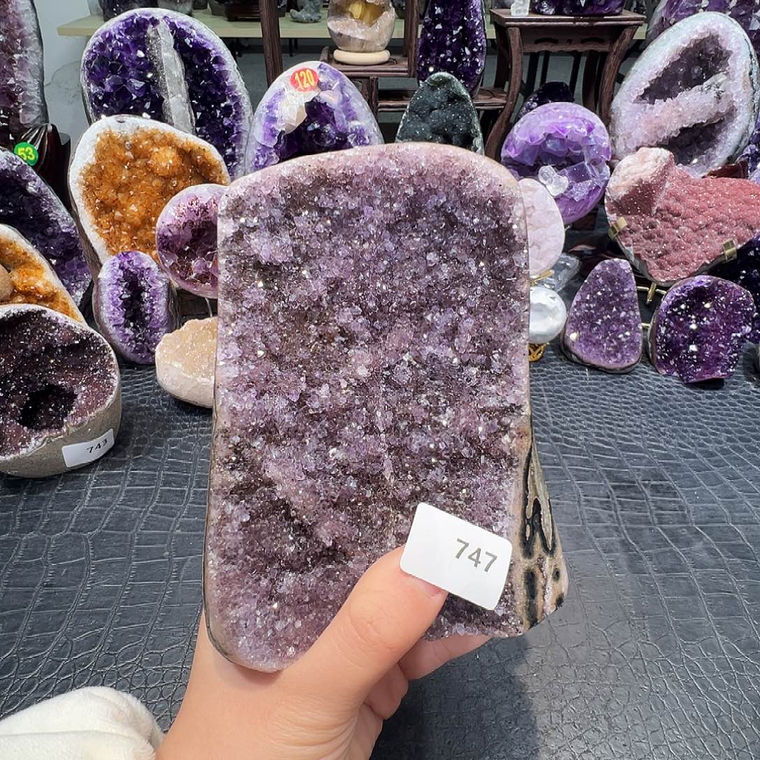 珠宝半成品紫晶未镶嵌