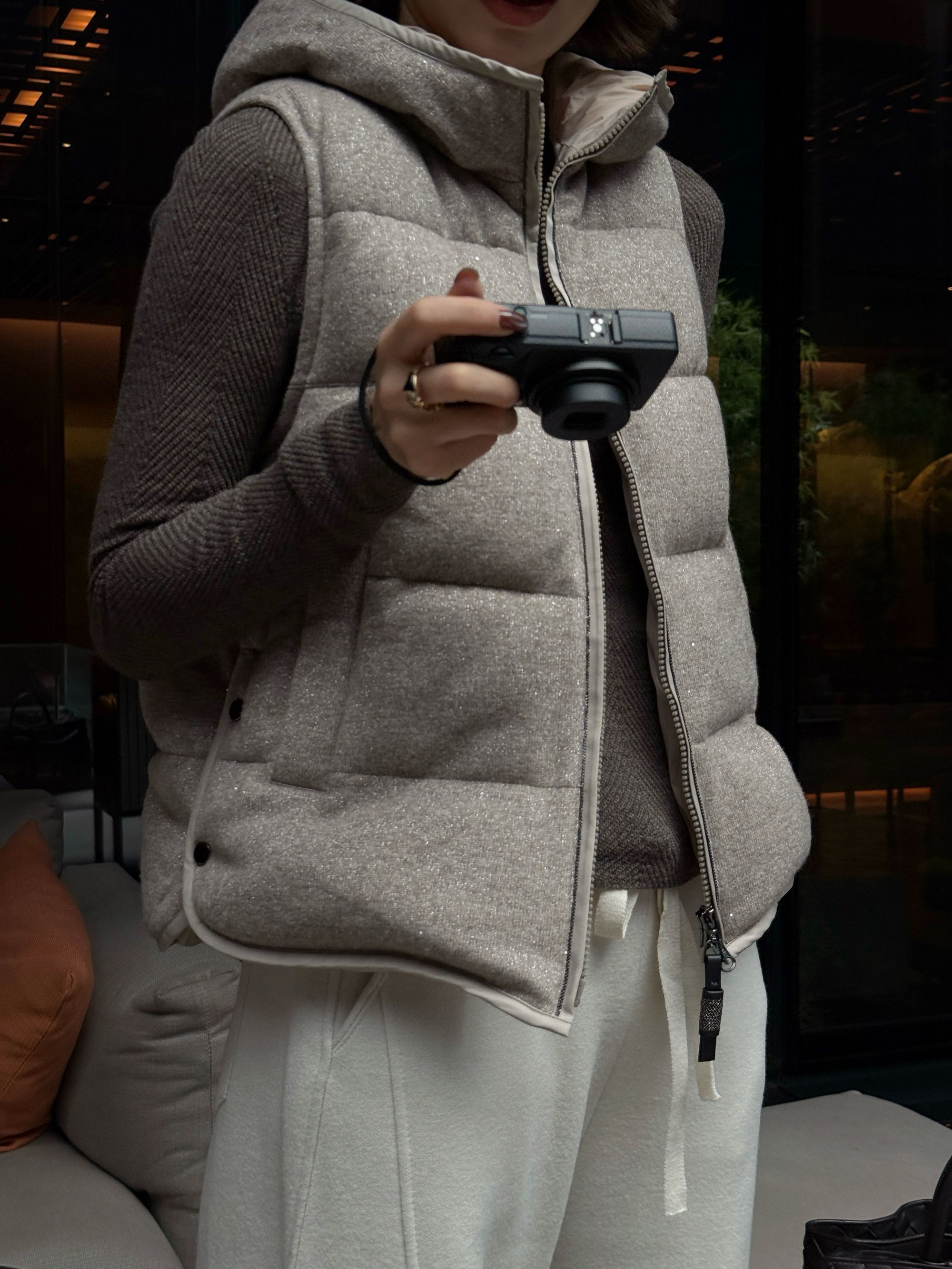 Haut yoli BC新款亮片国标90白鹅绒马甲  455