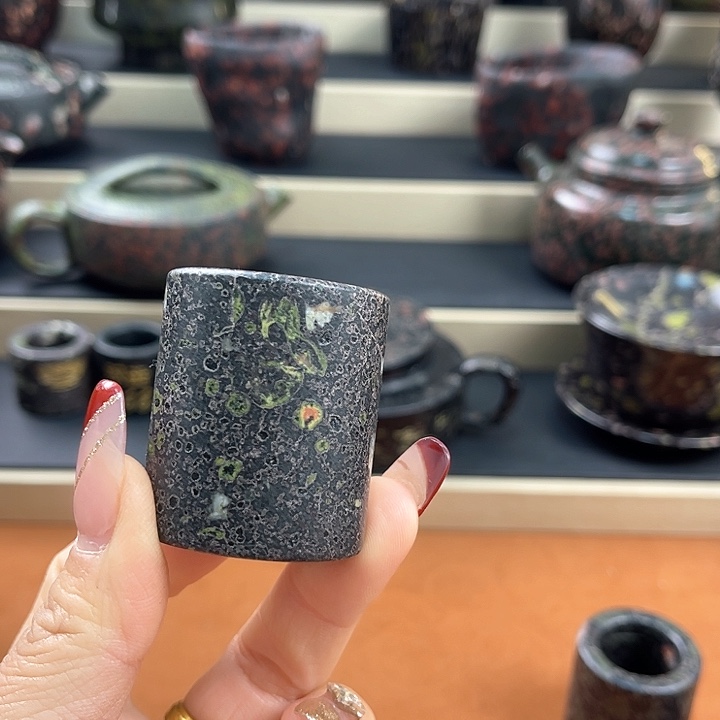 蓝****饰天然梅花玉茶石茶石