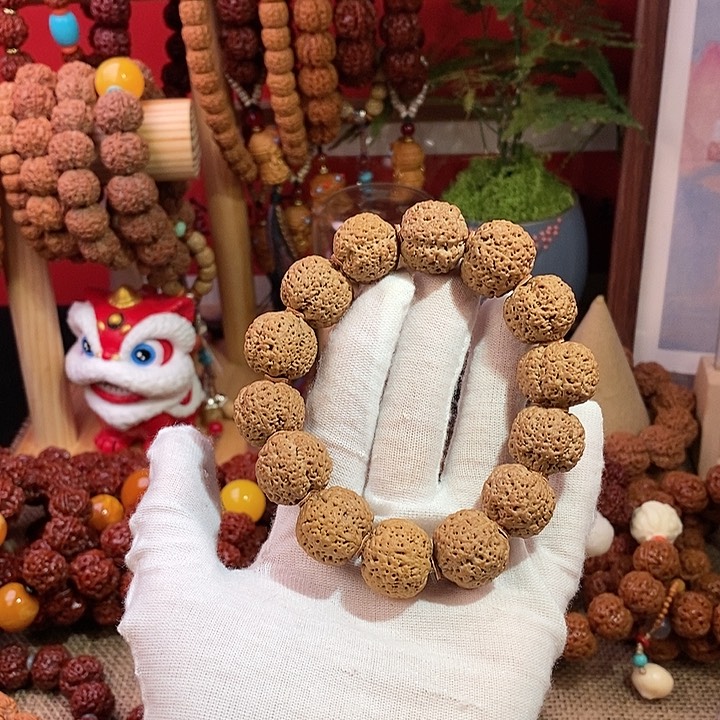 金刚菩提手串冬****光185原籽大菠萝蜜