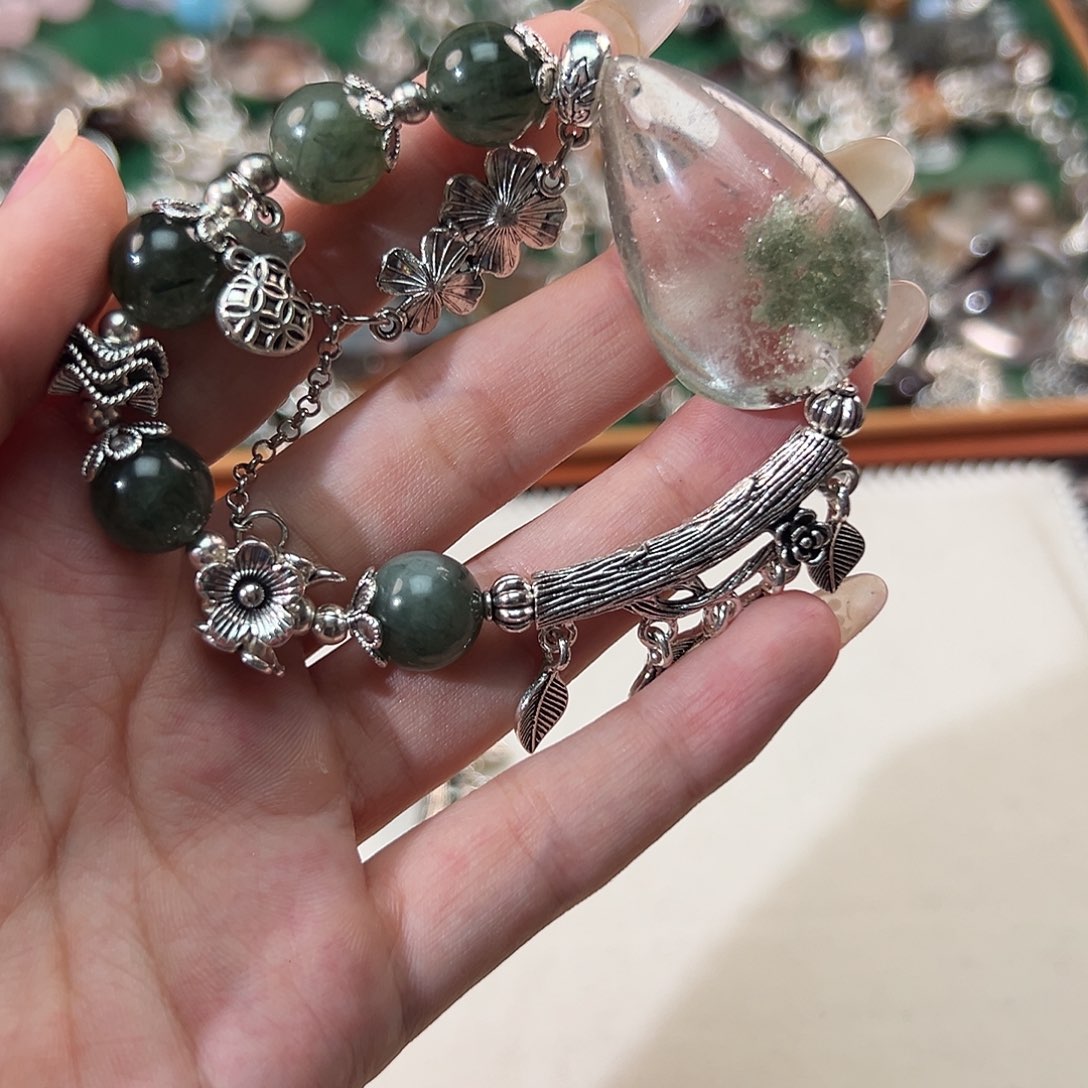 水晶手链合金T**线手串