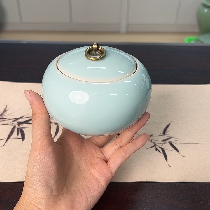 龙泉云间青瓷小米茶器