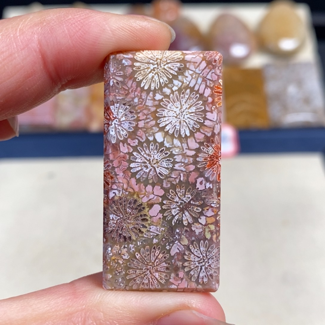 硅化玉未镶嵌吊坠