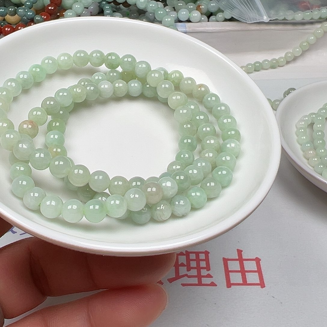 翡翠手链未镶嵌威**下货主老华
