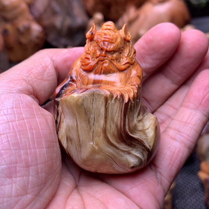 柏木（崖柏）崖柏陈化料手把件