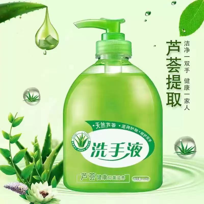芦荟抑菌洗手液清洁温和配方滋润保湿家庭按压装