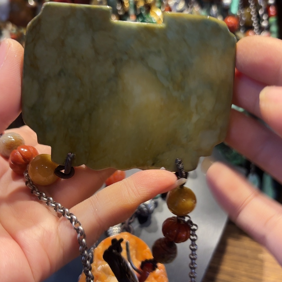 翡翠未镶嵌颈饰原创