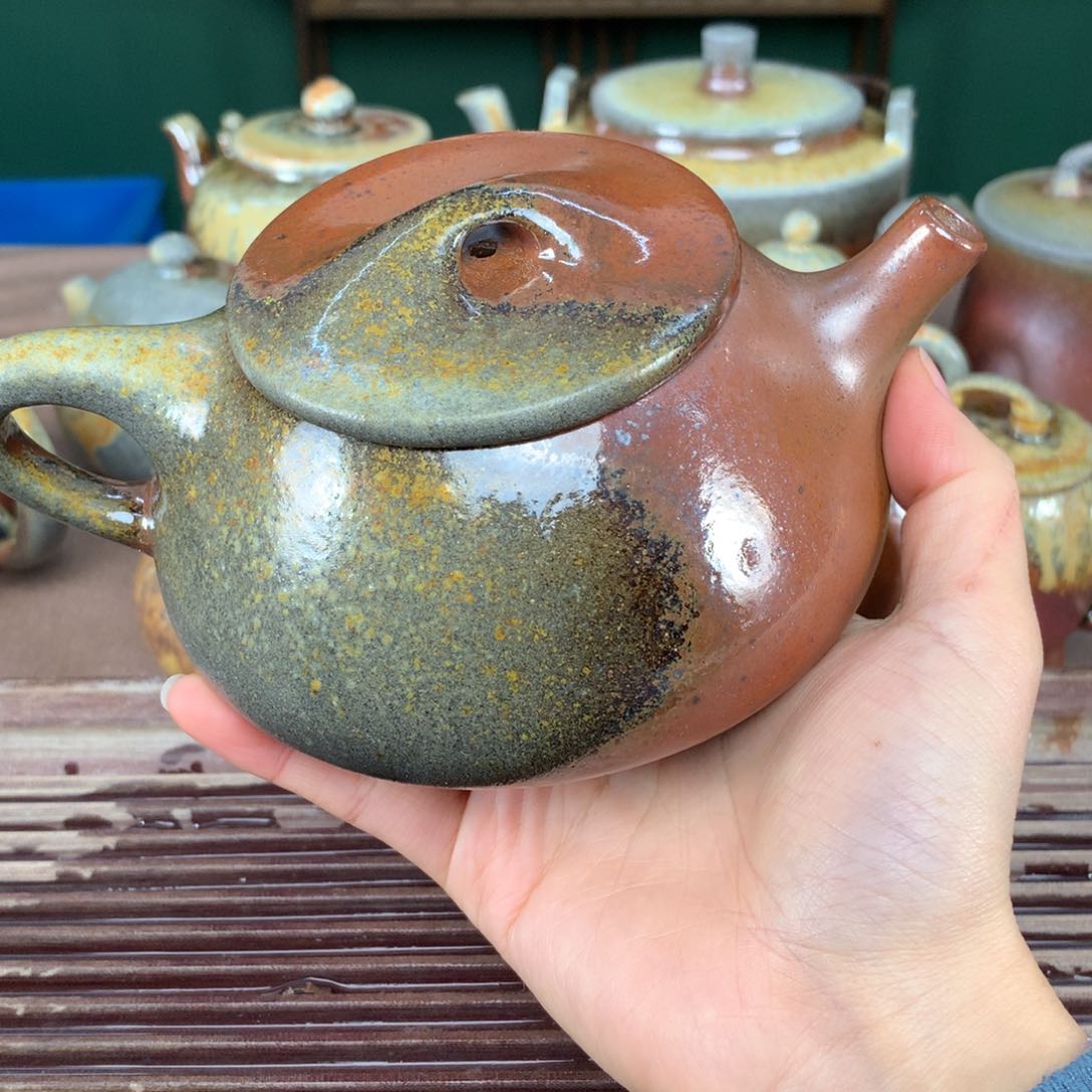 紫砂茶壶纯自然柴烧