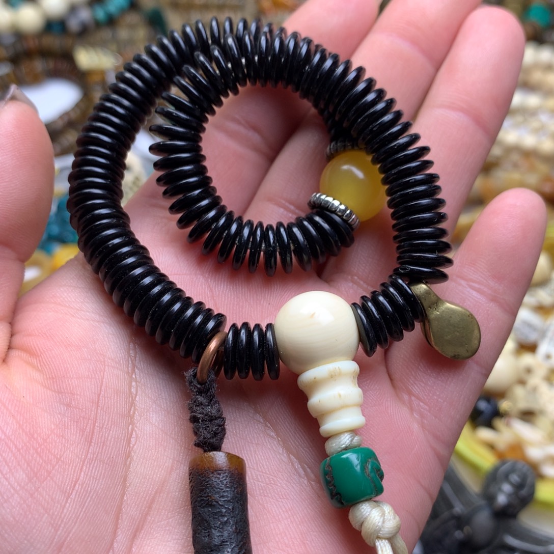 橄榄核手串/手链喜马拉雅艺术品