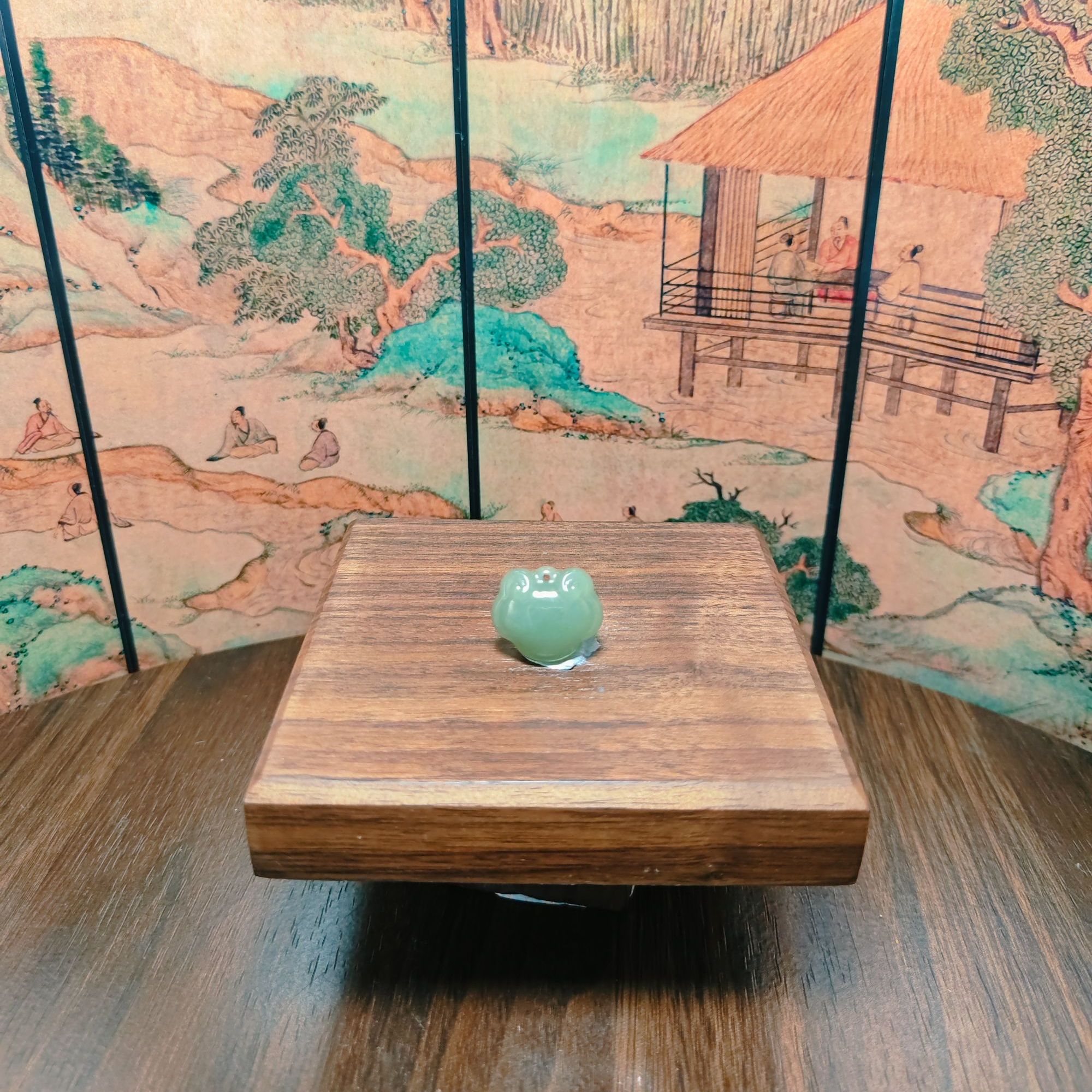 X和田玉平安锁吊坠3746