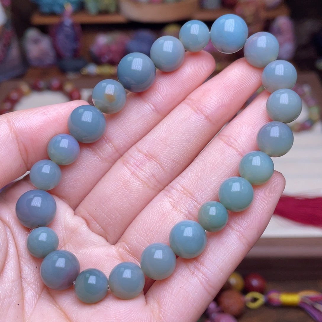 玛瑙/玉髓珠宝半成品未镶嵌闻****享盐源玛瑙高品稀有手串