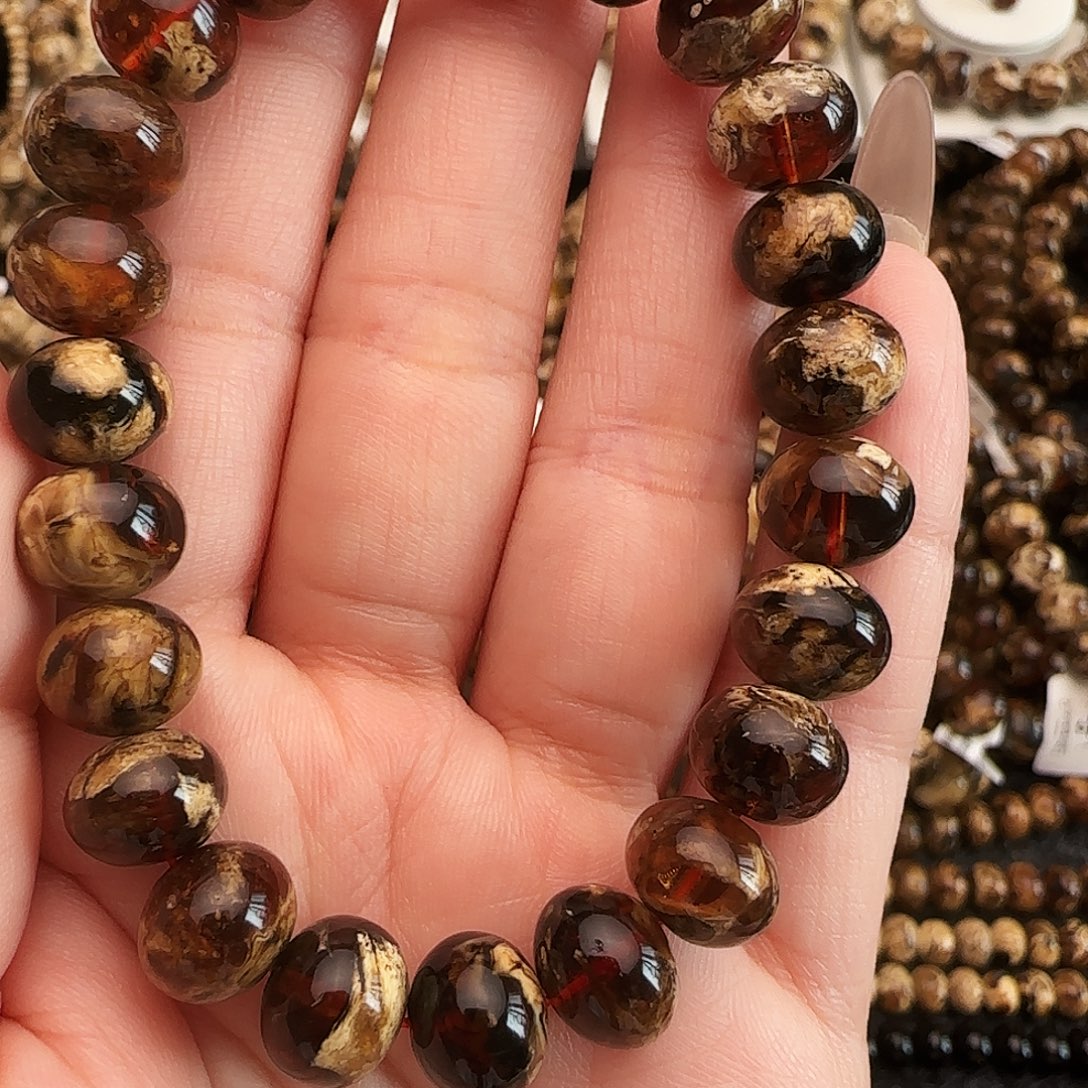 琥珀未镶嵌手链抚顺琥珀