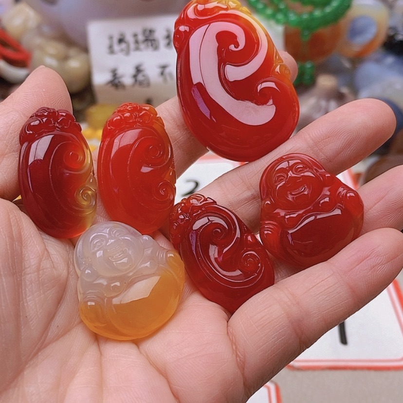 【闪购商品】未镶嵌玛瑙/玉髓珠宝半成品小*子