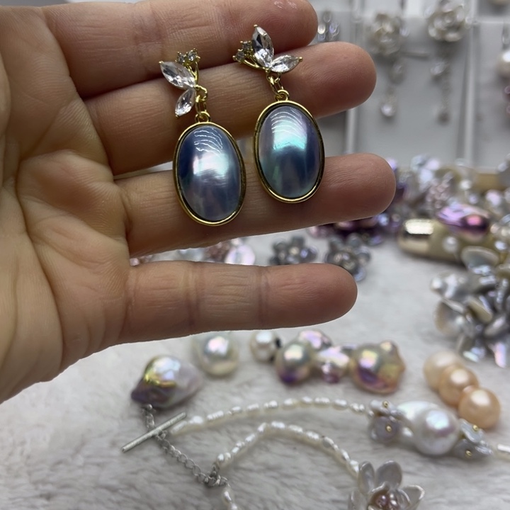 淡水珍珠颈饰银S925镶嵌