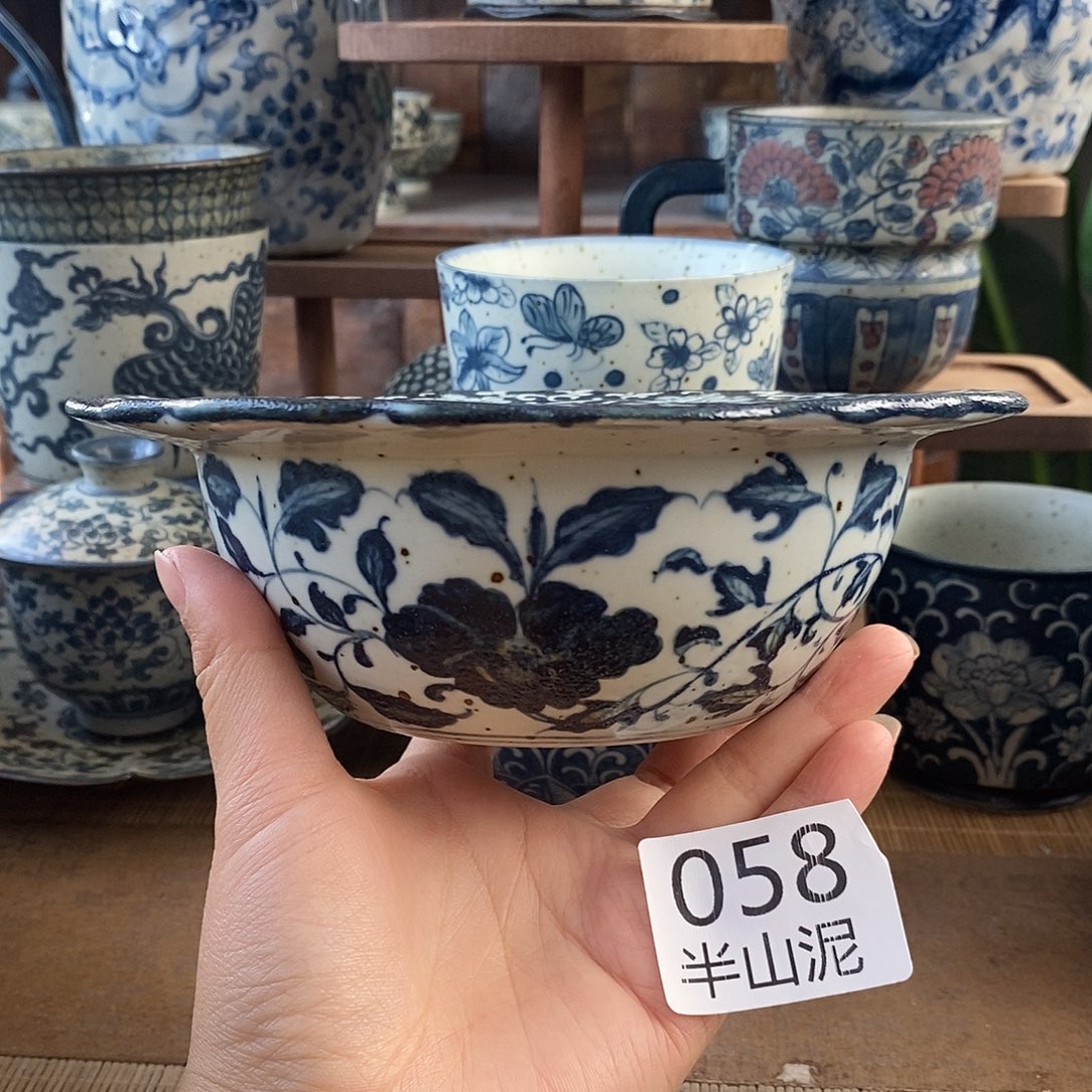 陶手工手绘青花高温陶瓷