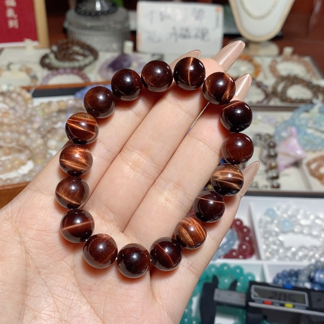 水晶手串未镶嵌红虎眼