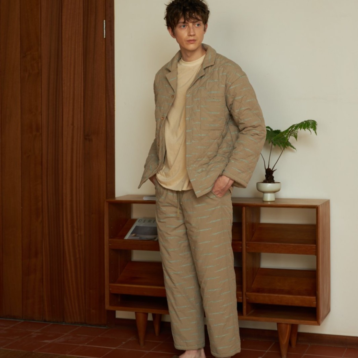 【蟲子姐姐专属】朵朵可可252-417男三层夹棉家居服套装