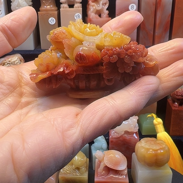 寿山石印石寿山石手工雕刻