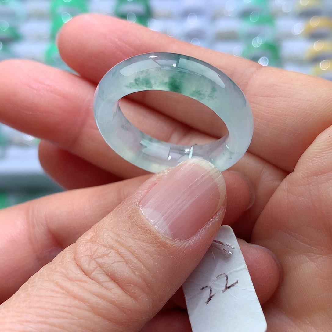 翡翠戒指未镶嵌22号