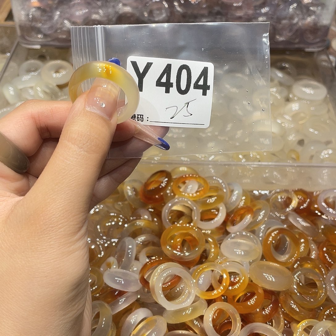 玛瑙/玉髓未镶嵌戒指404