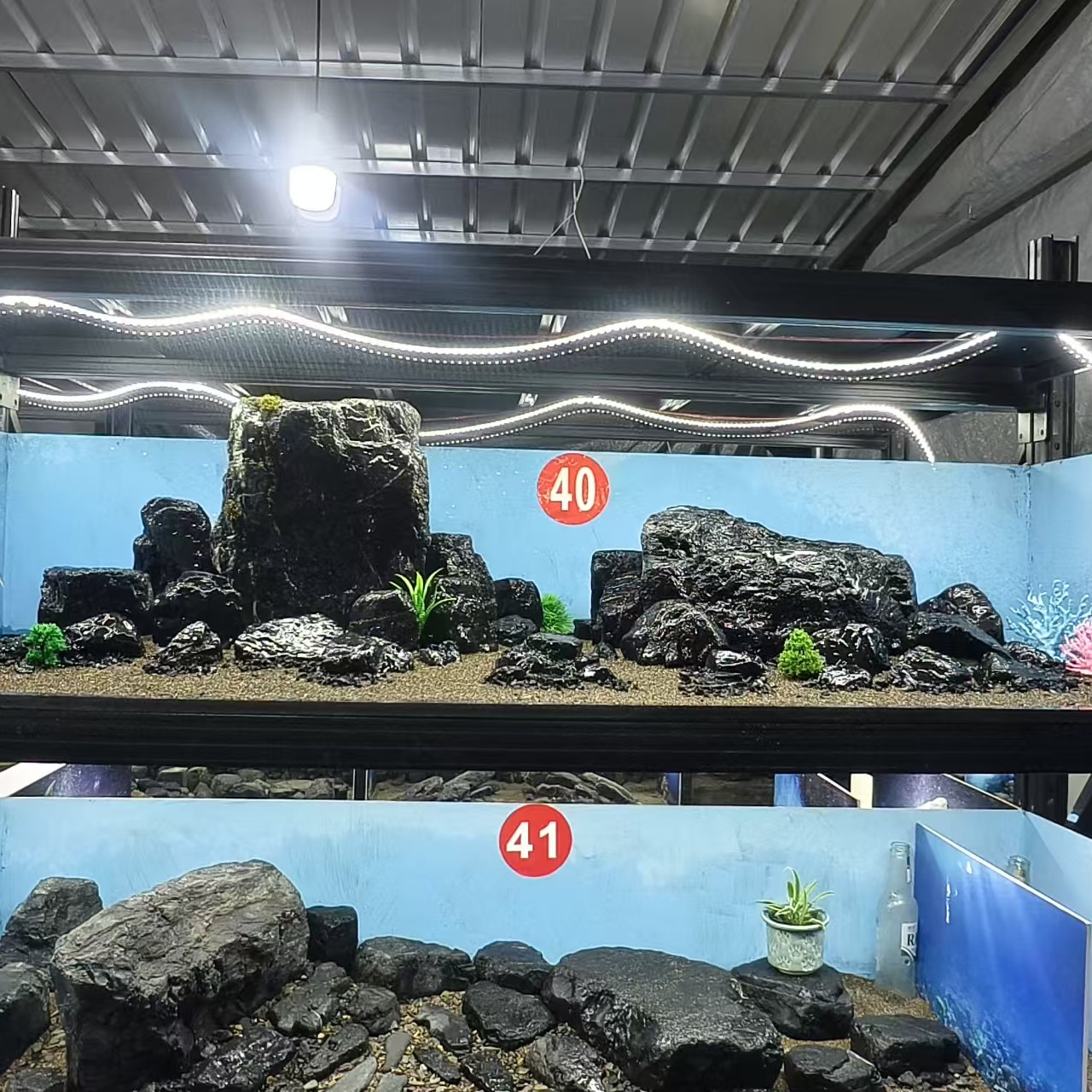 【鱼缸造景】黑金峡谷溪流石1.2/1.5缸适用赠送小碎石（一物一拍）