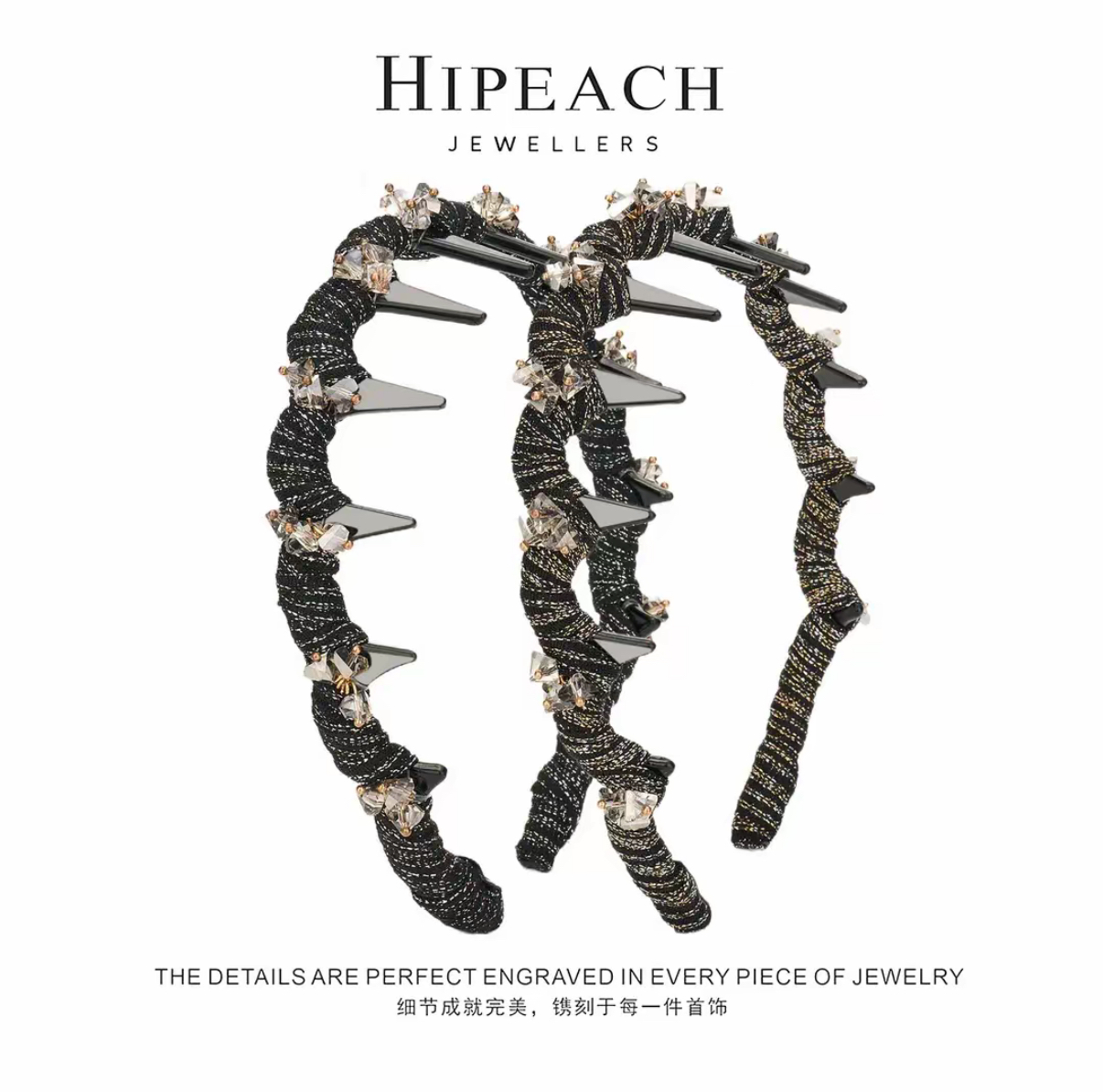 新款【天天戴什么同款】条纹细闪高颅顶发箍高颅顶显脸小上班族发饰