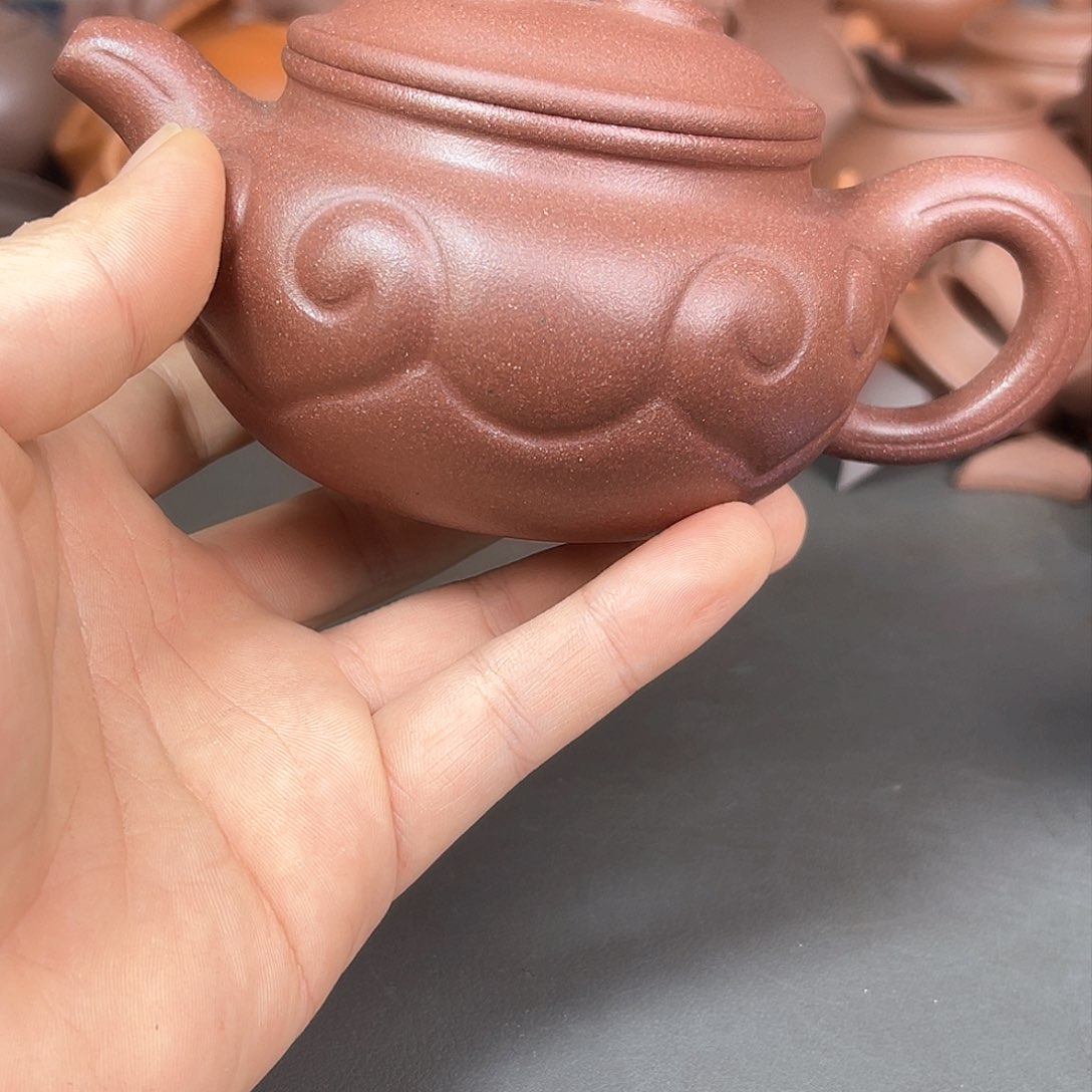 茶壶紫砂张芳芳全砂底槽清如意仿古
