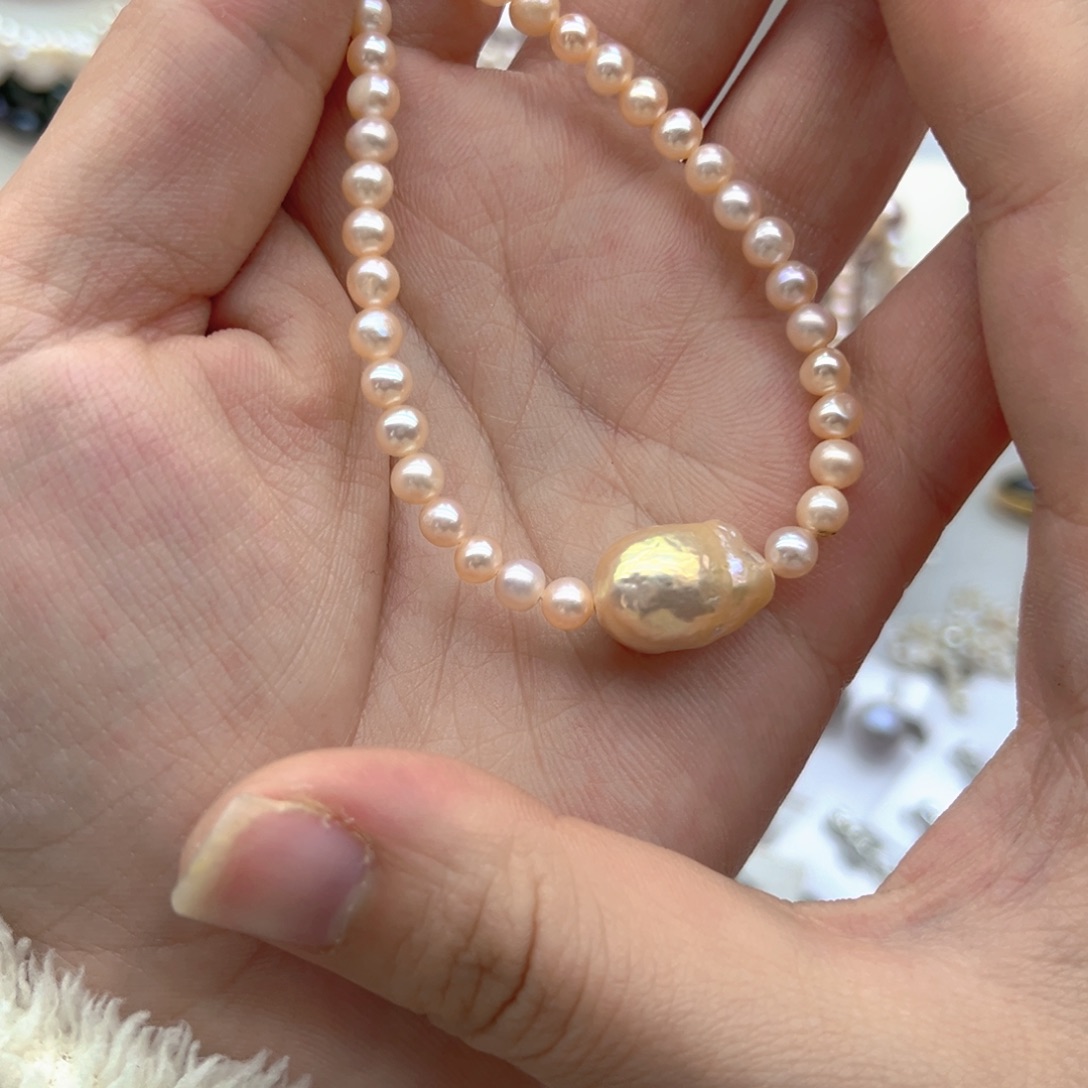 未镶嵌颈饰淡水珍珠