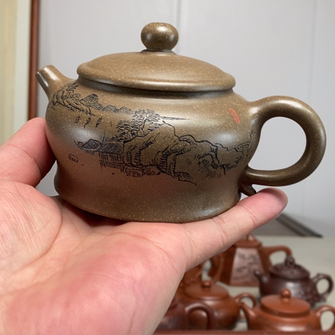 紫砂茶壶原矿泥料传统工艺制作