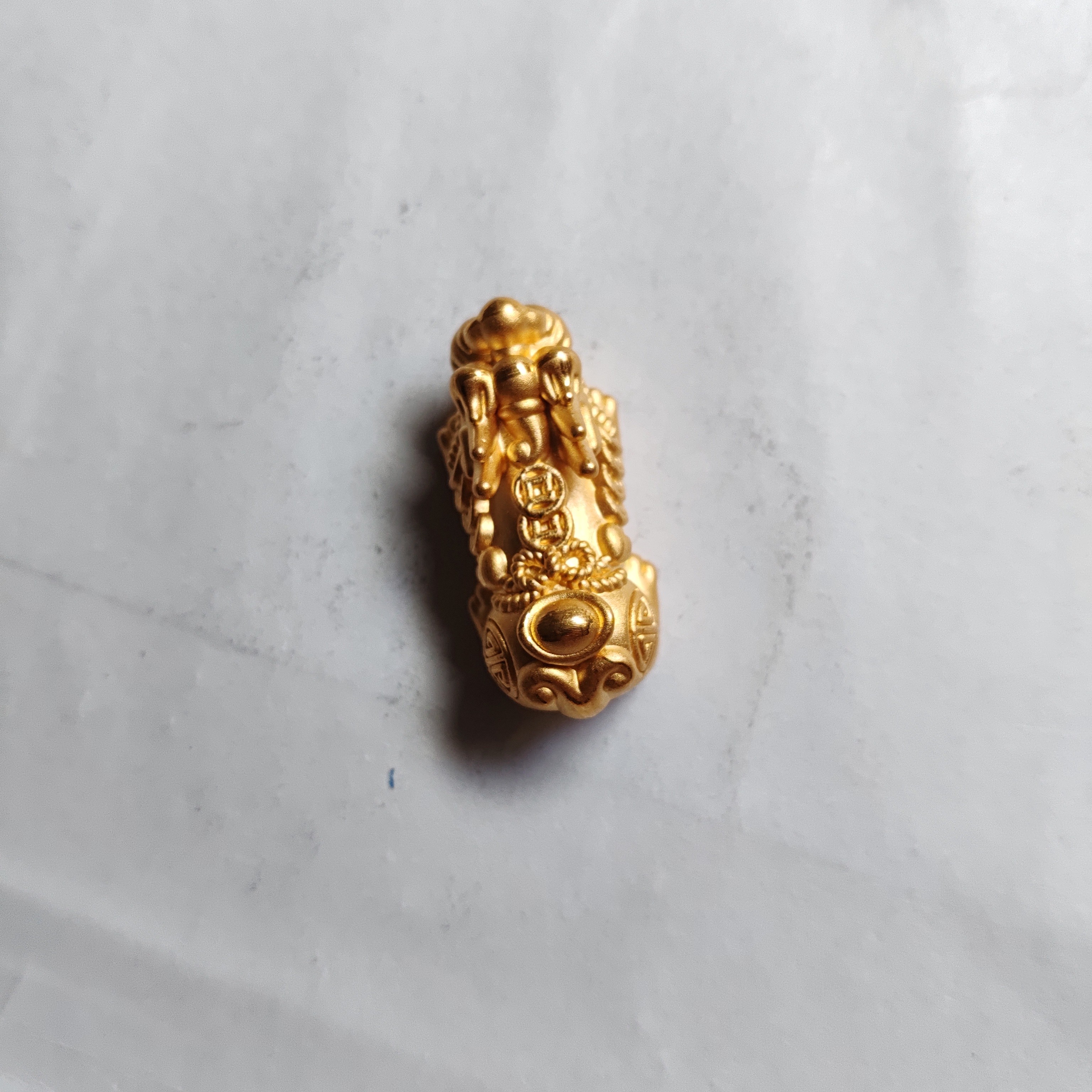 金元宝足金999貔貅珠子首饰