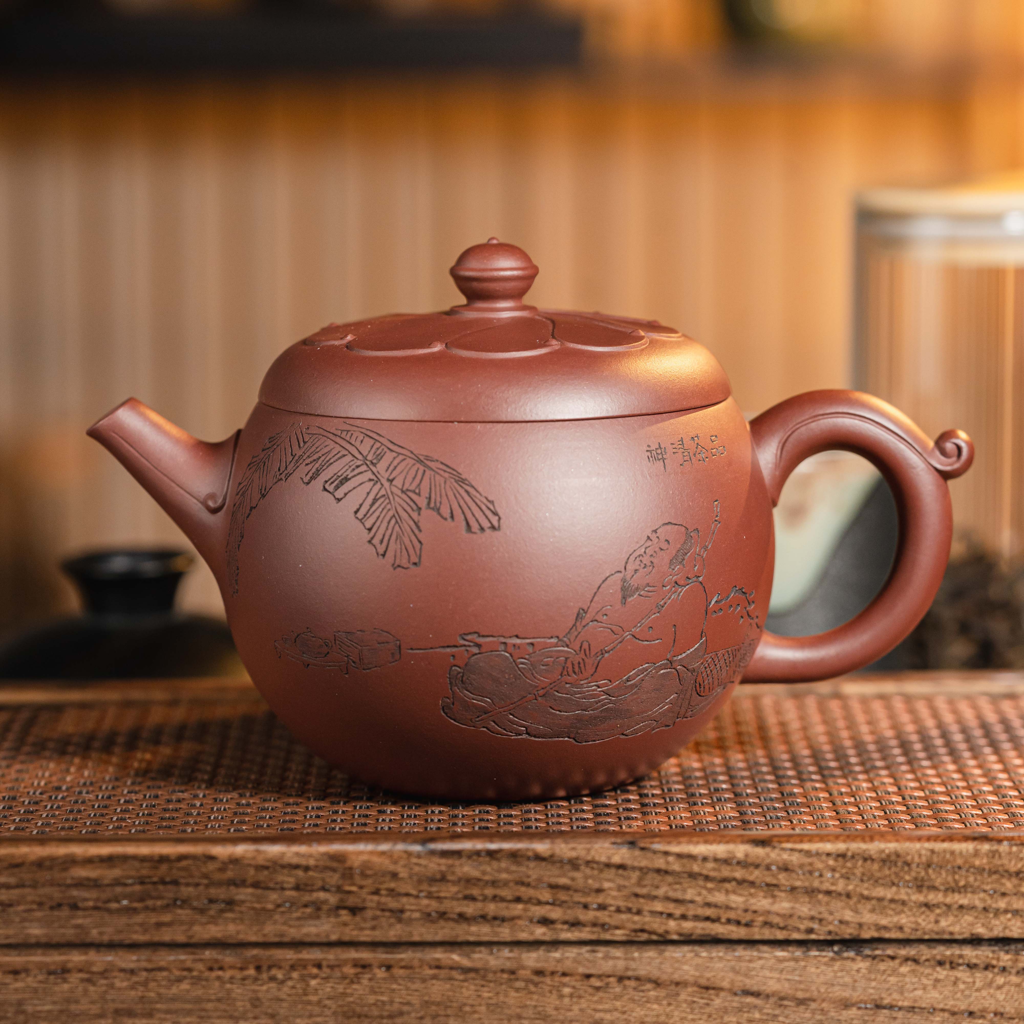 CC-006  宜兴手工紫砂   风菊