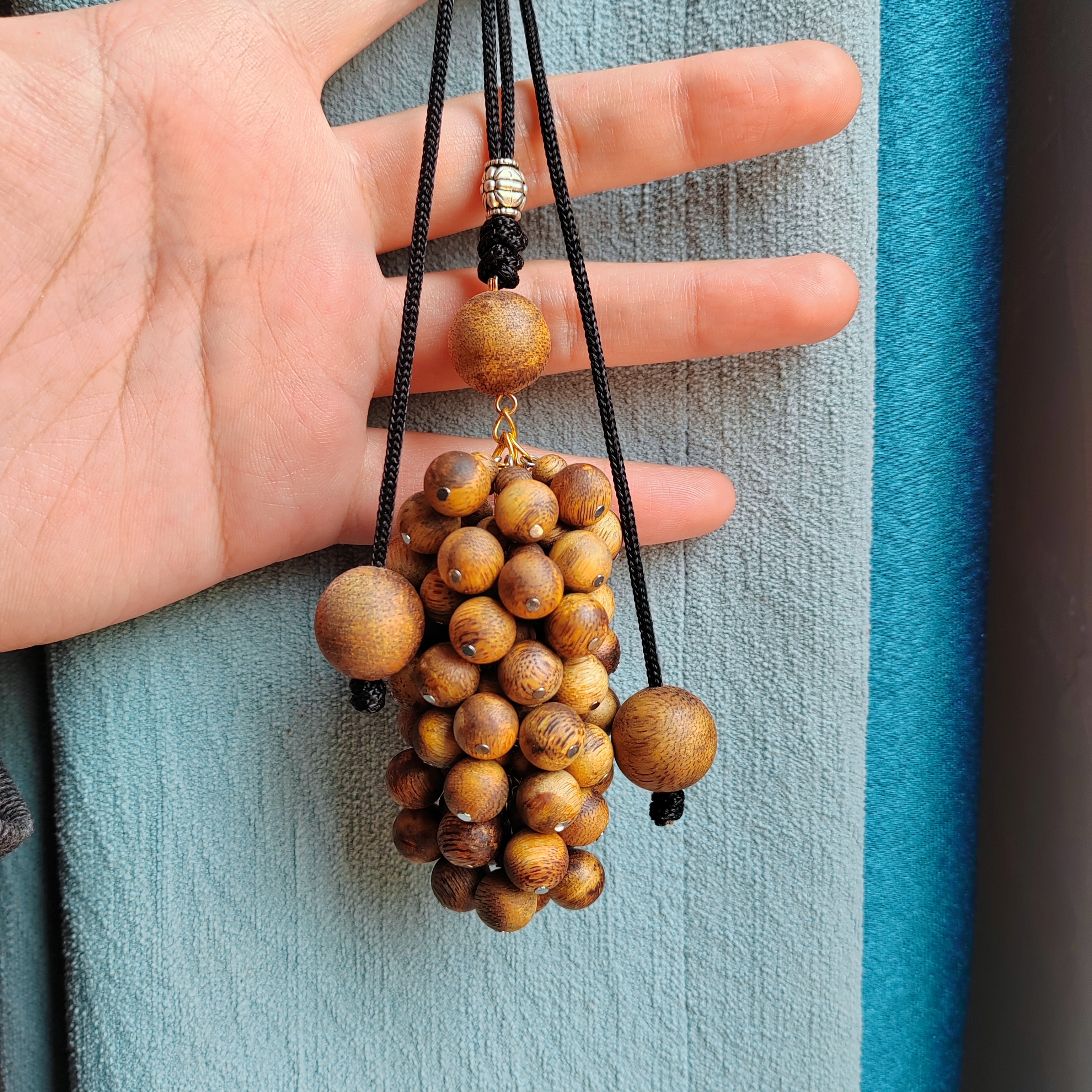 沉香棋楠沉香淳老料葫芦车挂吊坠DIY香韵穿透足沉香手串挂件挂饰