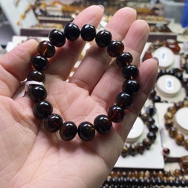 琥珀未镶嵌裸石血翳11m