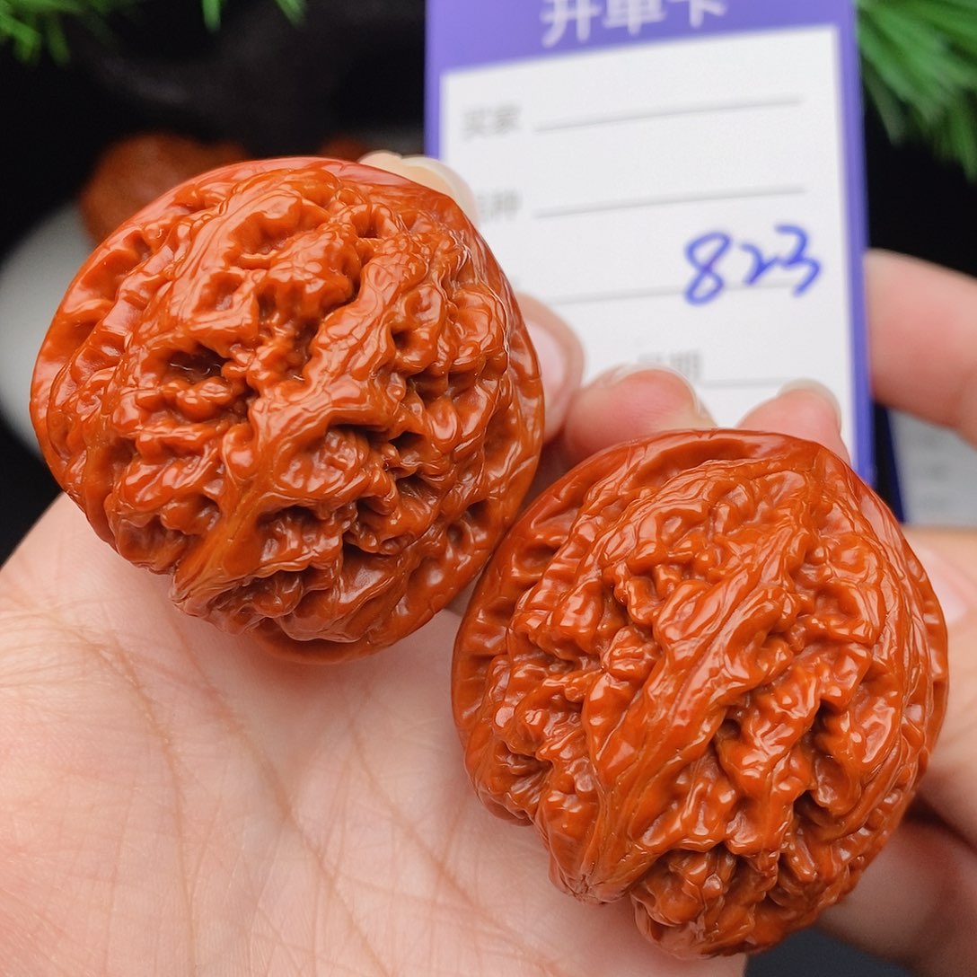 文玩核桃把件40粗筋823