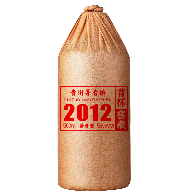 首杯首杯茅香窖藏2012年份大曲坤沙酱香型白酒53%Vol500