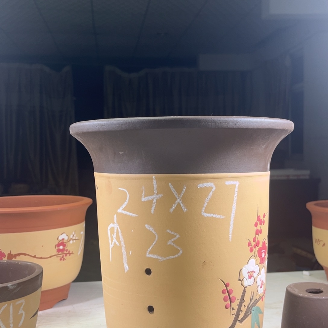 天**勤成浪紫砂工艺花盆