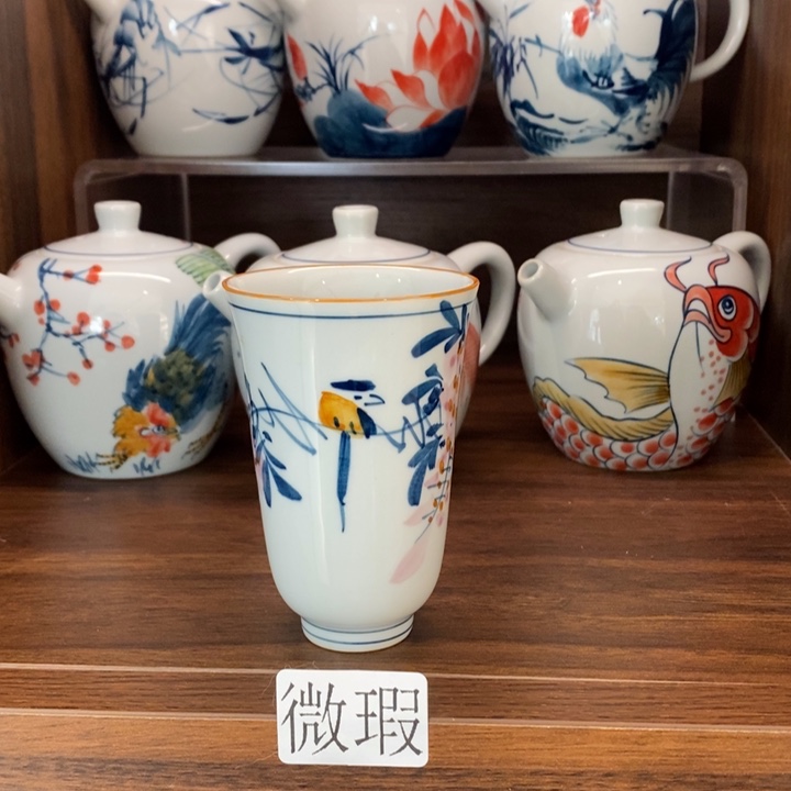 釉下老陶泥手工绘制