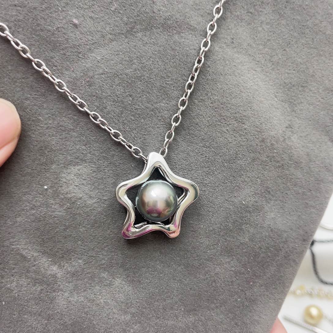 海水珍珠吊坠(赠链)银S925镶嵌