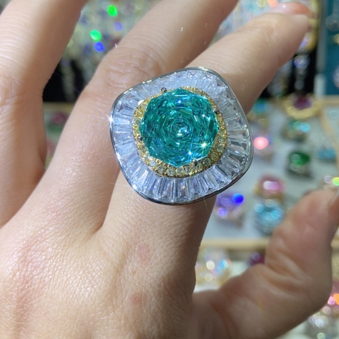 66锆石（处理）戒指