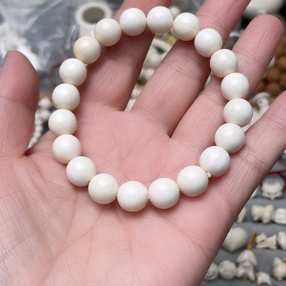 手串/手链/手镯猛犸象牙卡10圆珠手串