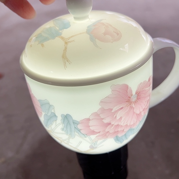 杯手绘大球泥办公杯微瑕