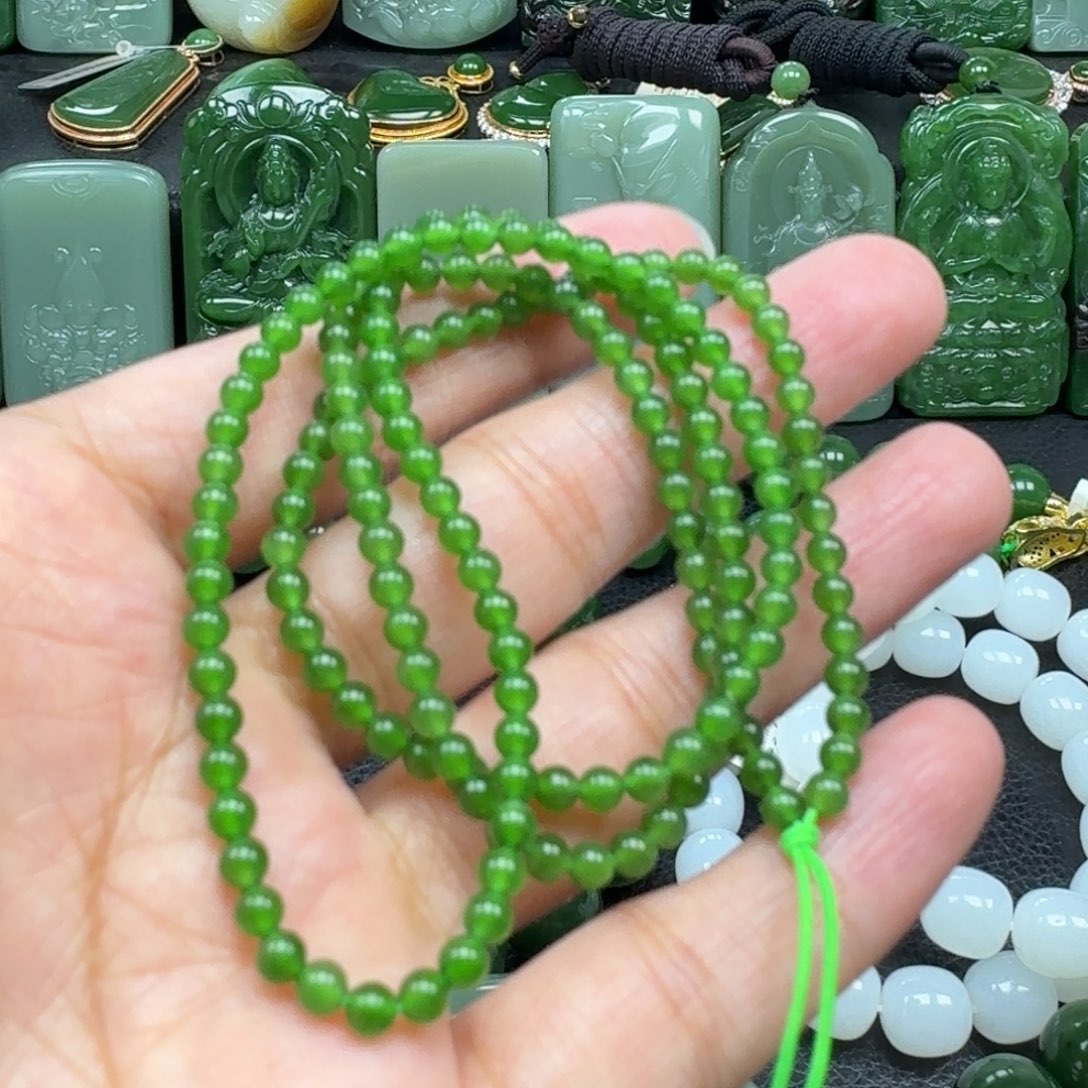 和田玉未镶嵌吊坠(不含链)