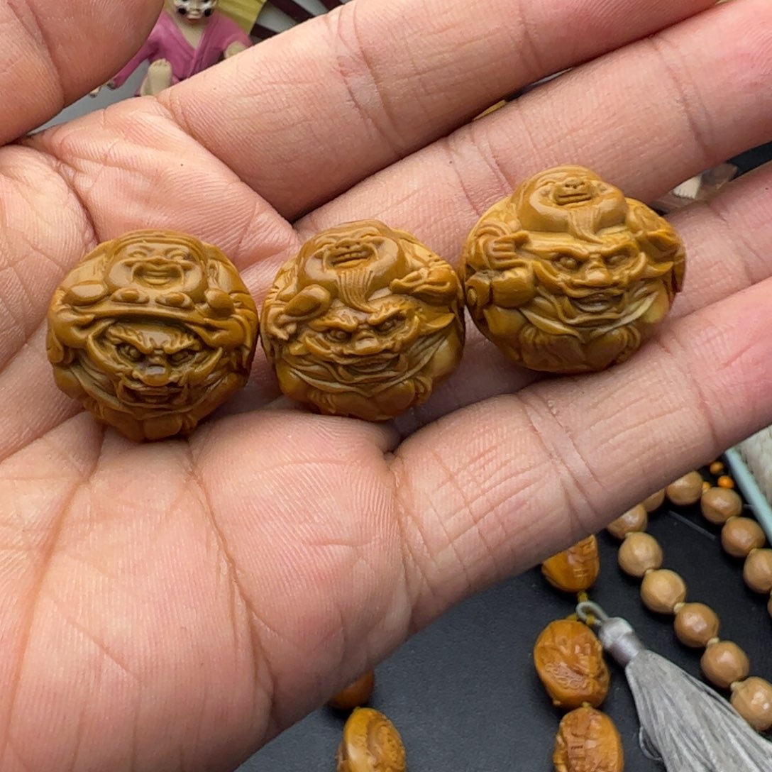 橄榄核手串/手链2.3到2.4返油横版荷叶龙财