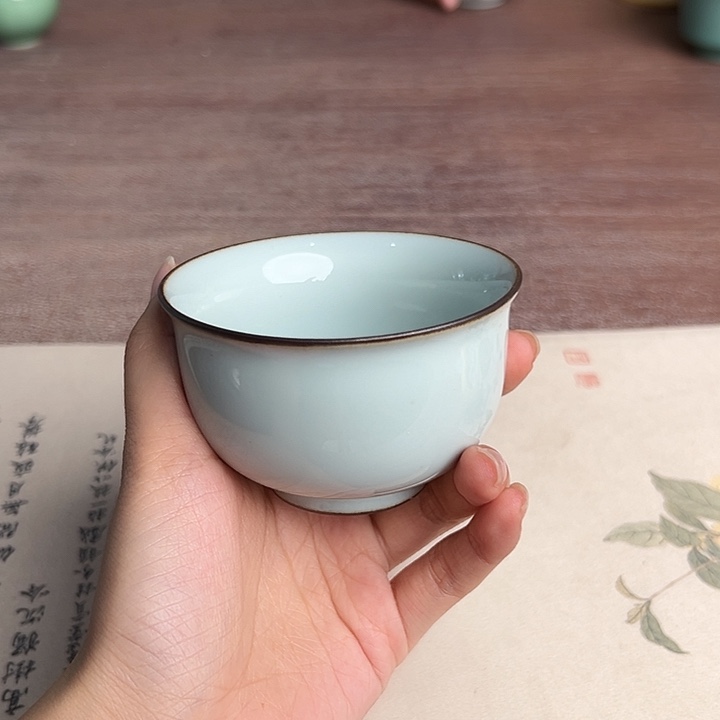 龙泉云间青瓷小米茶器