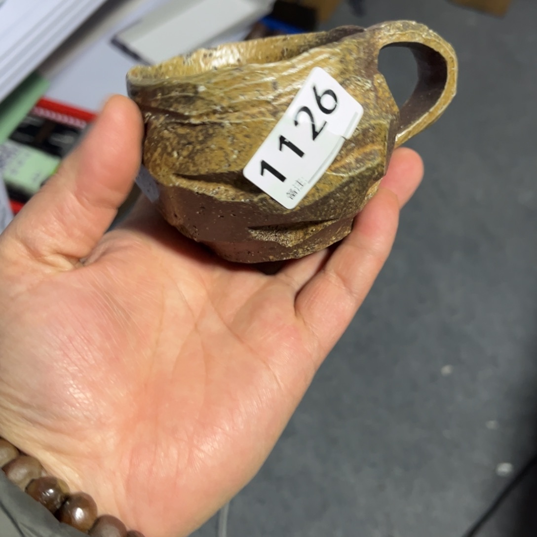 横山伸一备前茶杯茶盘