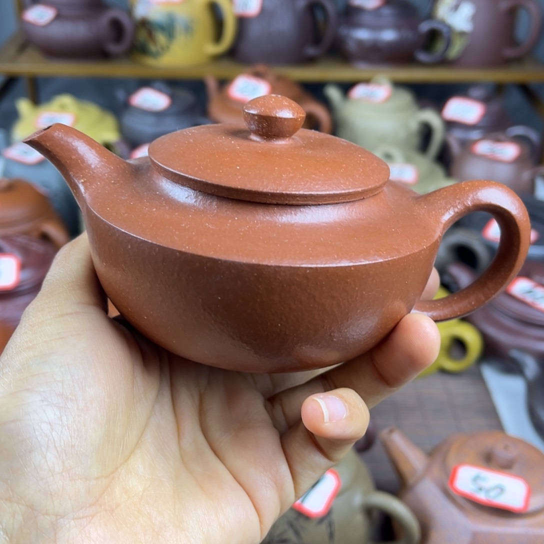 紫砂茶壶宜兴紫砂壶红降破