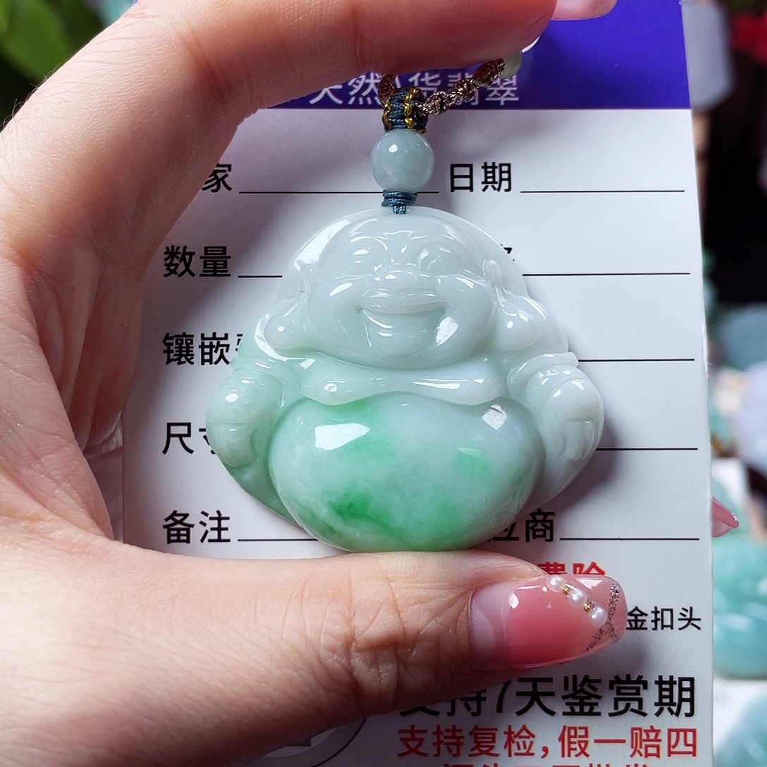 翡翠未镶嵌颈饰佛公20