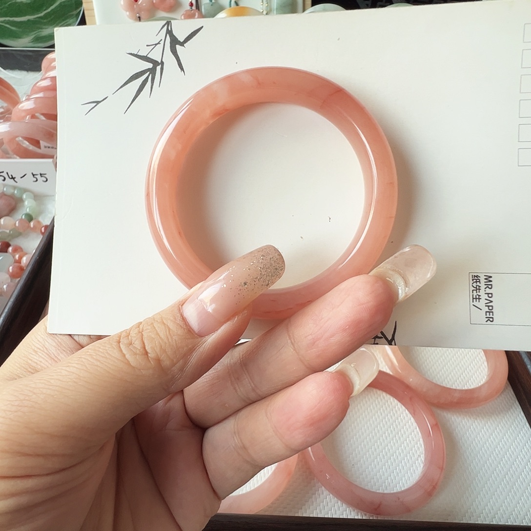 超***探石英质玉（金丝玉）未镶嵌手镯